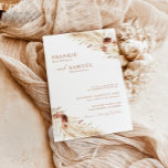 Boho Terracotta Wedding Invite, Modern Wedding Invitation<br><div class="desc">This lovely Wedding Invitation features a minimalist design with an earthy, desert color scheme and is perfect to upload a photo of you and your future spouse! Easily edit most wording to match your event! Text and background colors are fully editable —> click the "Edit Using Design Tool" button to...</div>