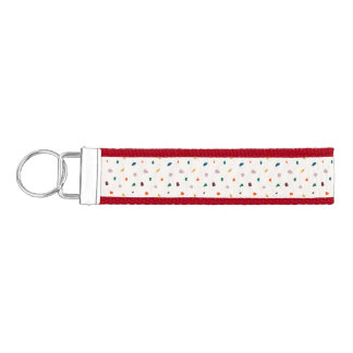 Boho Terrazzo Wrist Keychain