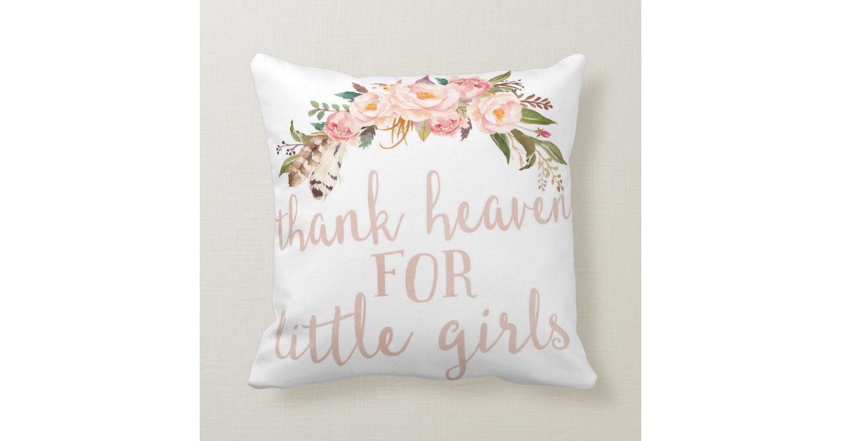 thank heaven throw pillow main image 1