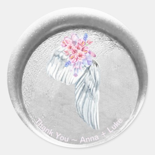 *~* Boho THANK YOU Angel Wing Faux  Wax Seal
