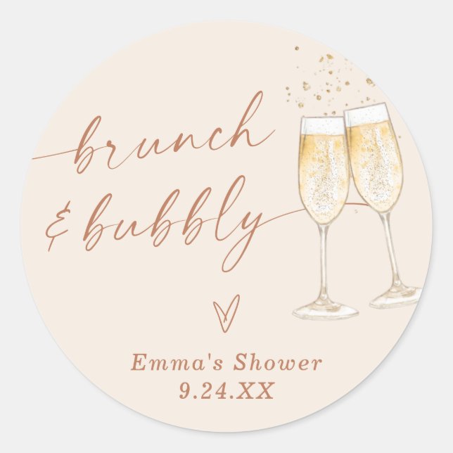 Boho Thank You Favor Sticker (Front)