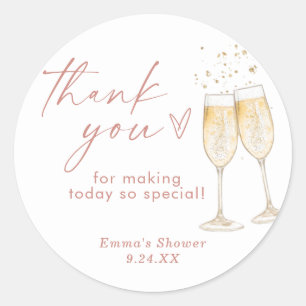 Boho Thank You Favor Sticker