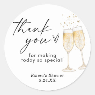 Boho Thank You Favor Sticker