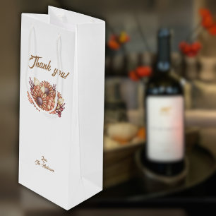 Boho Thank you! Wine Gift Bag