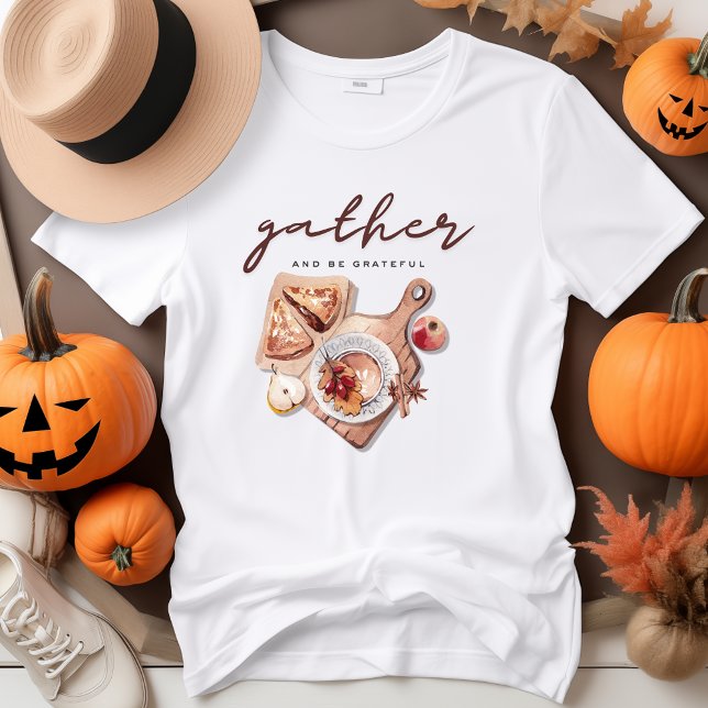 Boho Thanksgiving Dinner Feast T-Shirt (Creator Uploaded)