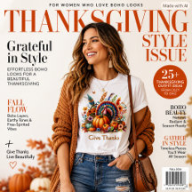 Boho Thanksgiving Turkey Give Thanks