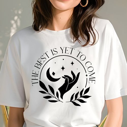 Boho The Best Is Yet To Come Crescent Moon Tri-Blend Shirt