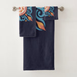 Boho Tile Bath Towel Set