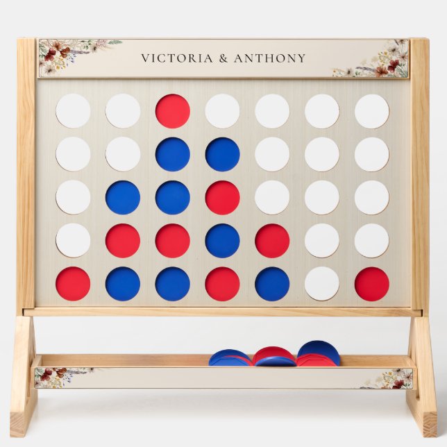 Boho Tiny Wildflower Bridal Shower Jumbo Fast Four (Front)