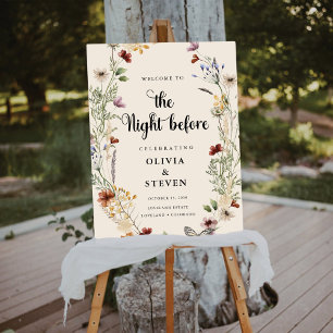 Boho Tiny Wildflower The Night Before Foam Boards