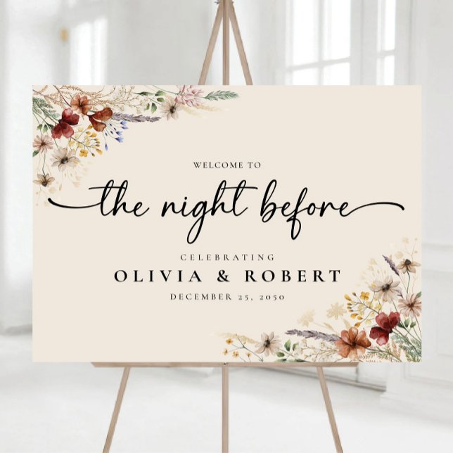 Boho Tiny Wildflower The Night Before Foam Boards (Creator Uploaded)