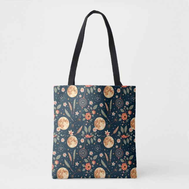 Boho Tote Bag – Stylish & Versatile (Front)