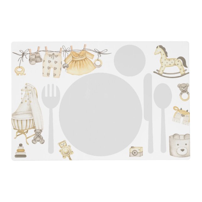 Boho Toys Montessori Placemat Printable (Front)