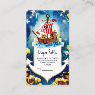 Boho Treasure Pirate Baby Shower Enclosure Card