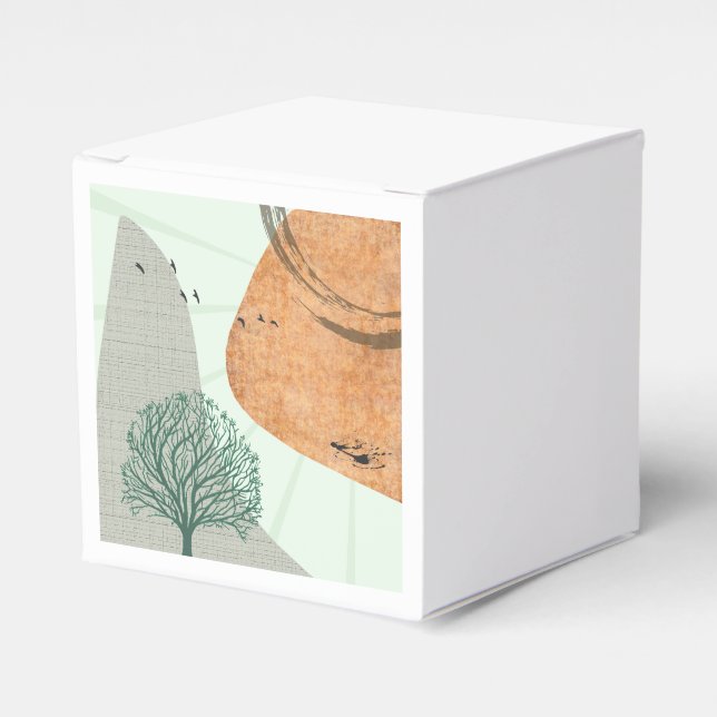 Boho Tree Favor Boxes (Front Side)