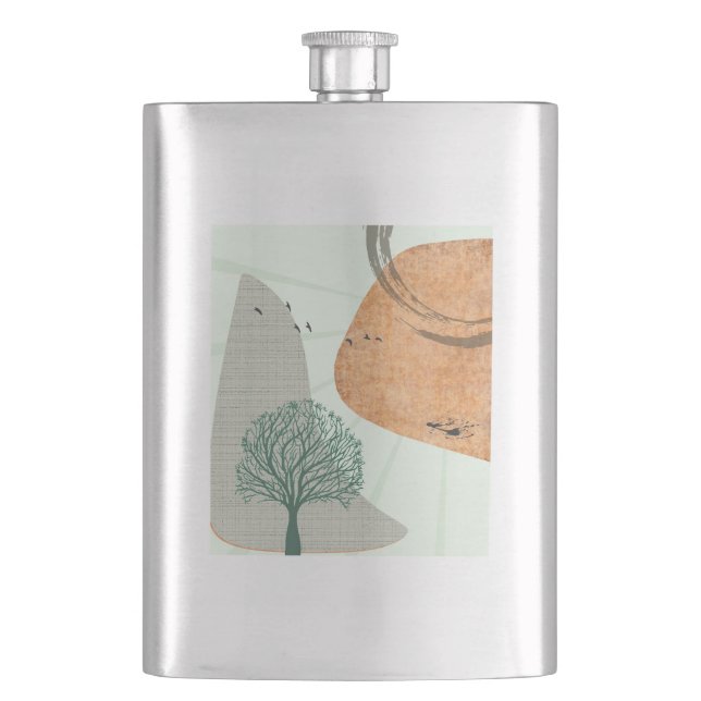 Boho Tree Flask (Front)
