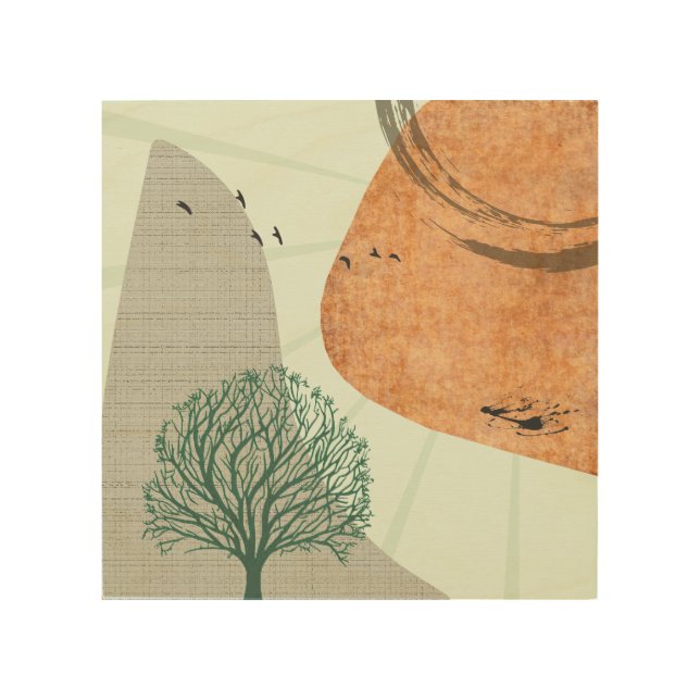 Boho Tree Wood Wall Art (Front)