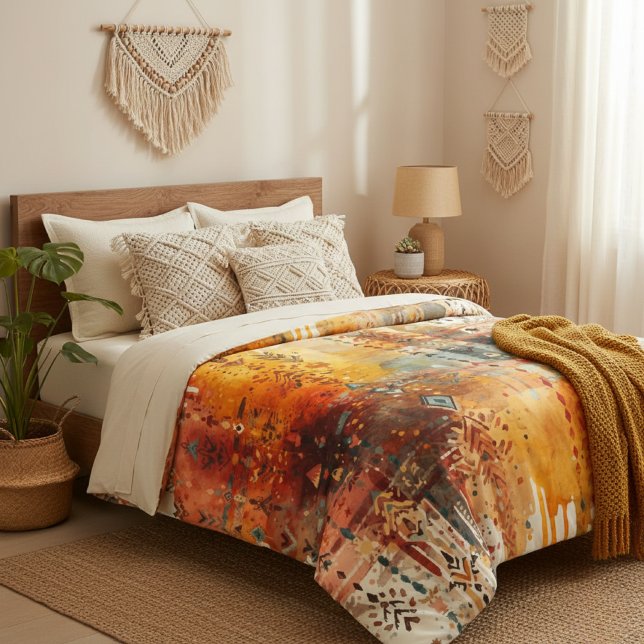 Boho Tribal Abstract Ethnic Pattern Duvet Cover (Creator Uploaded)