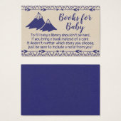 Boho Tribal Baby Shower Bring a Book Card (Front & Back)