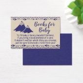 Boho Tribal Baby Shower Bring a Book Card (Desk)