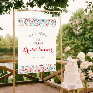 Boho Tribal feather Dreamcatcher Bridal Shower Poster