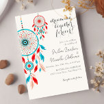 Boho Tribal feather Dreamcatcher Photo Wedding Invitation<br><div class="desc">Beautiful invitations and stationery for special occasions and festivals are available in both physical and digital formats. We can extend any design into matching items such as RSVP cards,  labels,  envelopes,  and more. Customization is available upon request. Looking forward to hearing from you!</div>