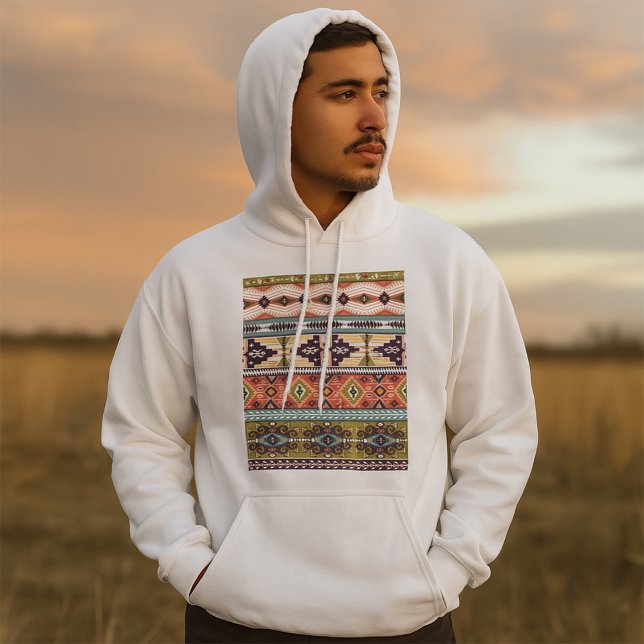 Boho Tribal Geometric Pattern Southwestern Aztec  Hoodie (Creator Uploaded)