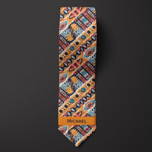 Boho Tribal-Inspired Design Neck Tie (Creator Uploaded)