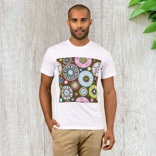 Boho Tribal Mandala Pattern Floral Circles T-Shirt