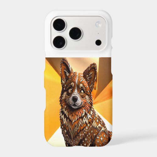 Boho Tribal Pembroke Welsh Corgi Mountain Folk Art iPhone 17 Pro Case