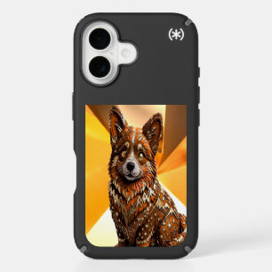 Boho Tribal Pembroke Welsh Corgi Mountain Folk Art iPhone 16 Case