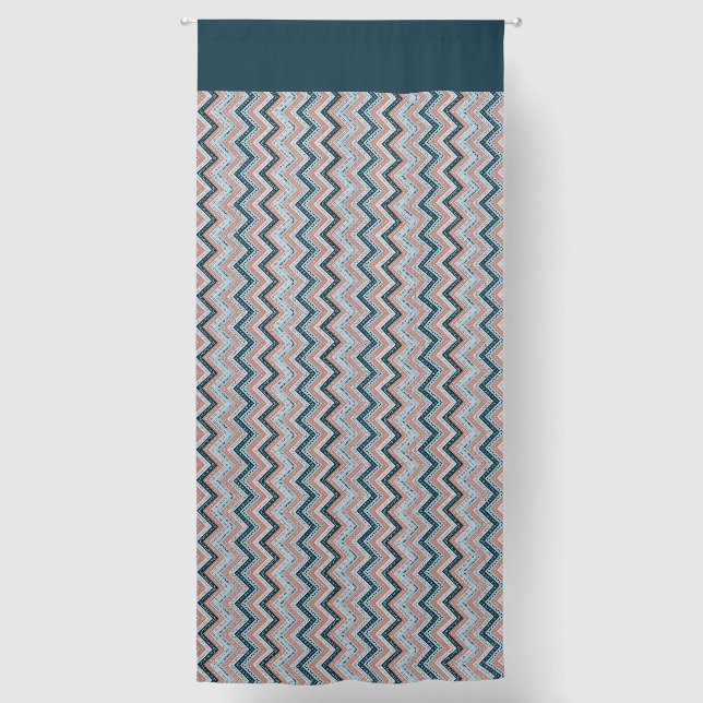 Boho Tribal Vector Aztec Modern Pattern Blackout Curtains (Front)