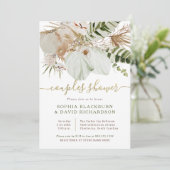Boho Tropical Botanical Floral | Couples Shower Invitation (Standing Front)