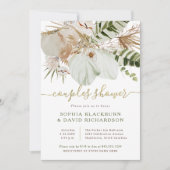 Boho Tropical Botanical Floral | Couples Shower Invitation (Front)