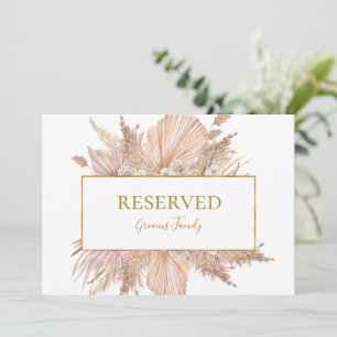 Boho Tropical Botanical   Reserved Sign