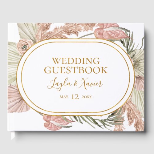 Boho Tropical Botanical | Wedding Guest Book