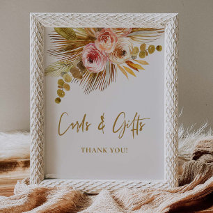 Boho Tropical Bridal Shower L201 Poster Sign