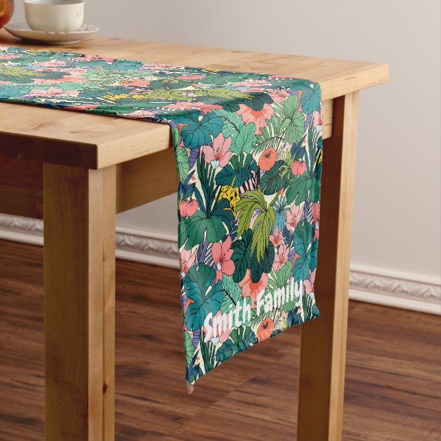 Boho Tropical Long Table Runner (In Situ)