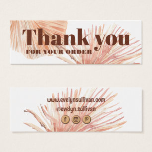 boho tropical mini package insert