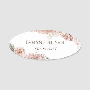 Boho Tropical Name Tag