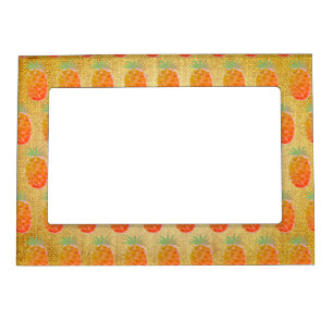 Boho Tropical Pineapple Magnetic Frame