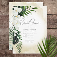 Boho Tropical Sand Watercolor Bridal Shower