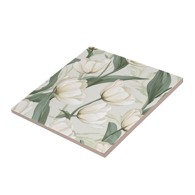 Boho  Tulip Ceramic Tiles  For Cozy Interiors (Side)