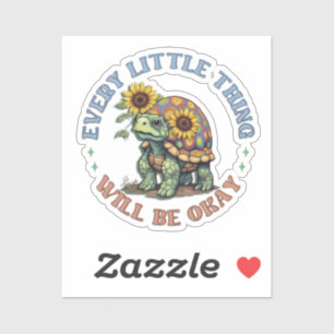 Boho Turtle Every little Thing positivity Hippie Sticker
