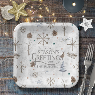 Boho Twigs & Pinecone Christmas ID986