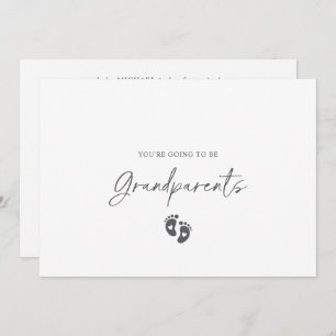 Boho Ultrasound Photo Pregnancy Announcement Card