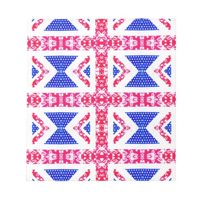 boho union jack notepad (Front)