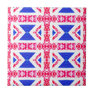 boho union jack tile