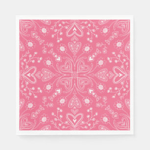 Boho Valentine Garden Napkins