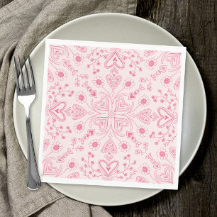 Boho Valentine Garden Napkins